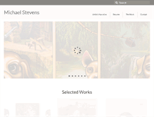 Tablet Screenshot of michaelstevensartist.com